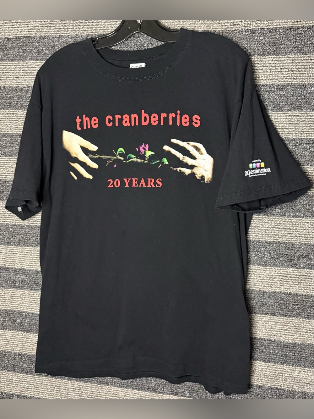The Cranberries 20 Years 2009 Tour Black Band T-Shirt Men’s XL EUC